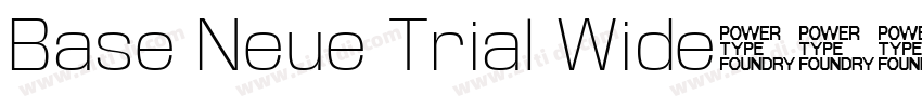 Base Neue Trial Wide字体转换